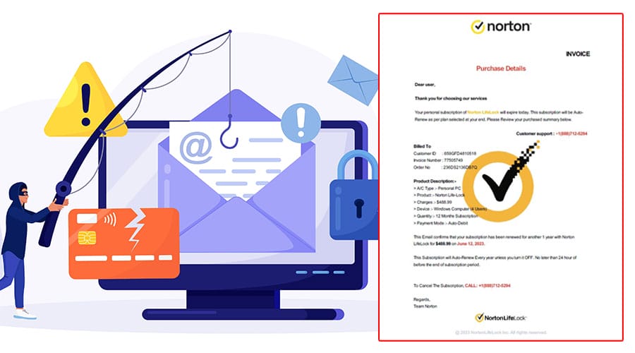 Beware! Norton LifeLock and McAfee Email Scams.